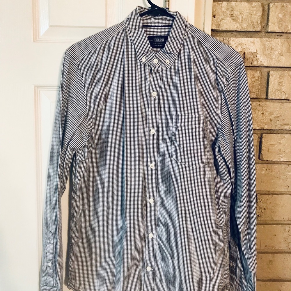 White w/ Blue Plaid Shirt